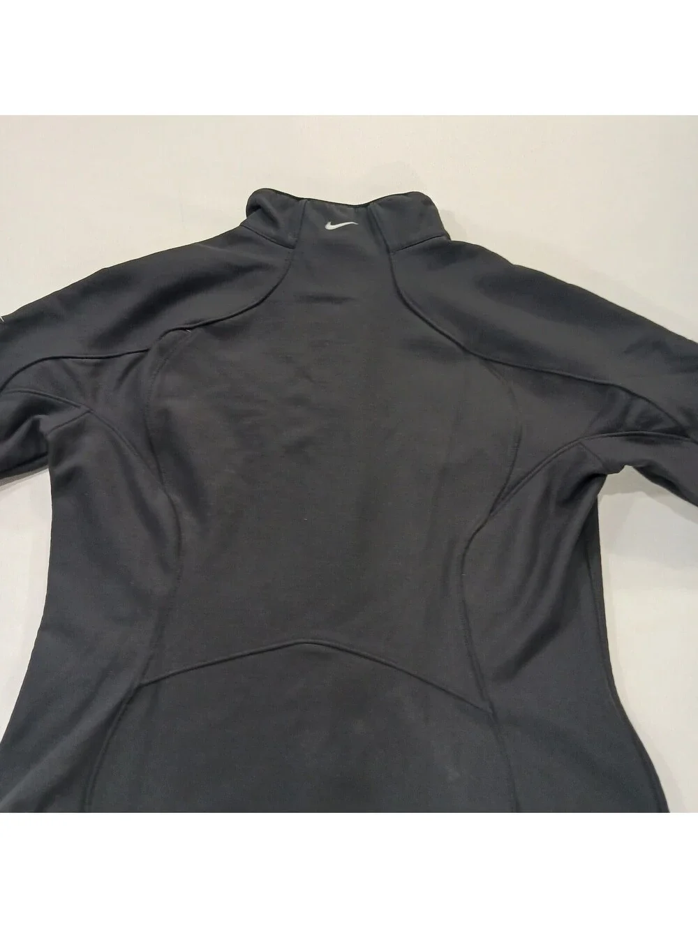 NIKE Fit Therma Softshell Full Zip Jacket Pockets Men's Black Size M (8-10)